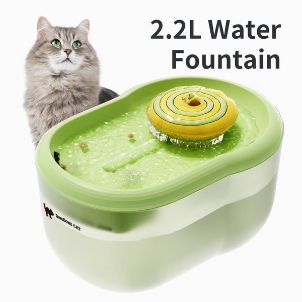 Water Fountain with Triple Action Filter, Cat Drinking Water Fountain, 2.2L, Multiple Color, Ultra Quiet