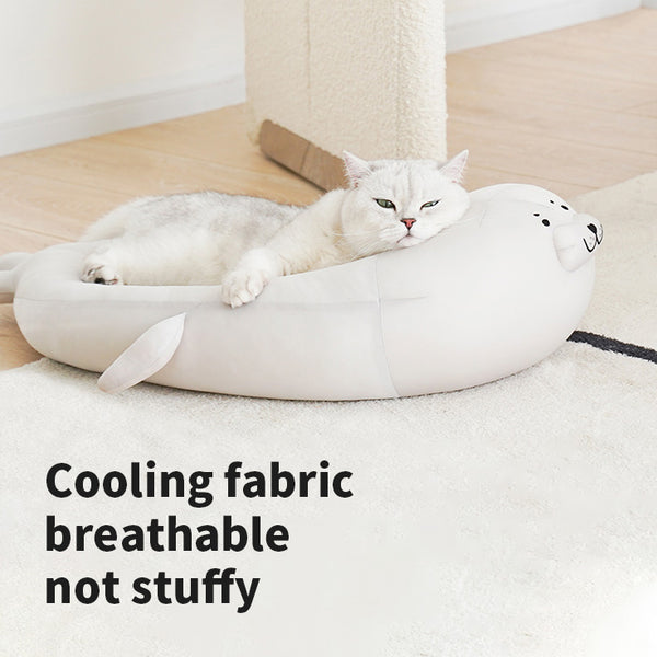 Seal Cat Bed - Suitable for All Seasons Summer Cooling Bed-Large Size